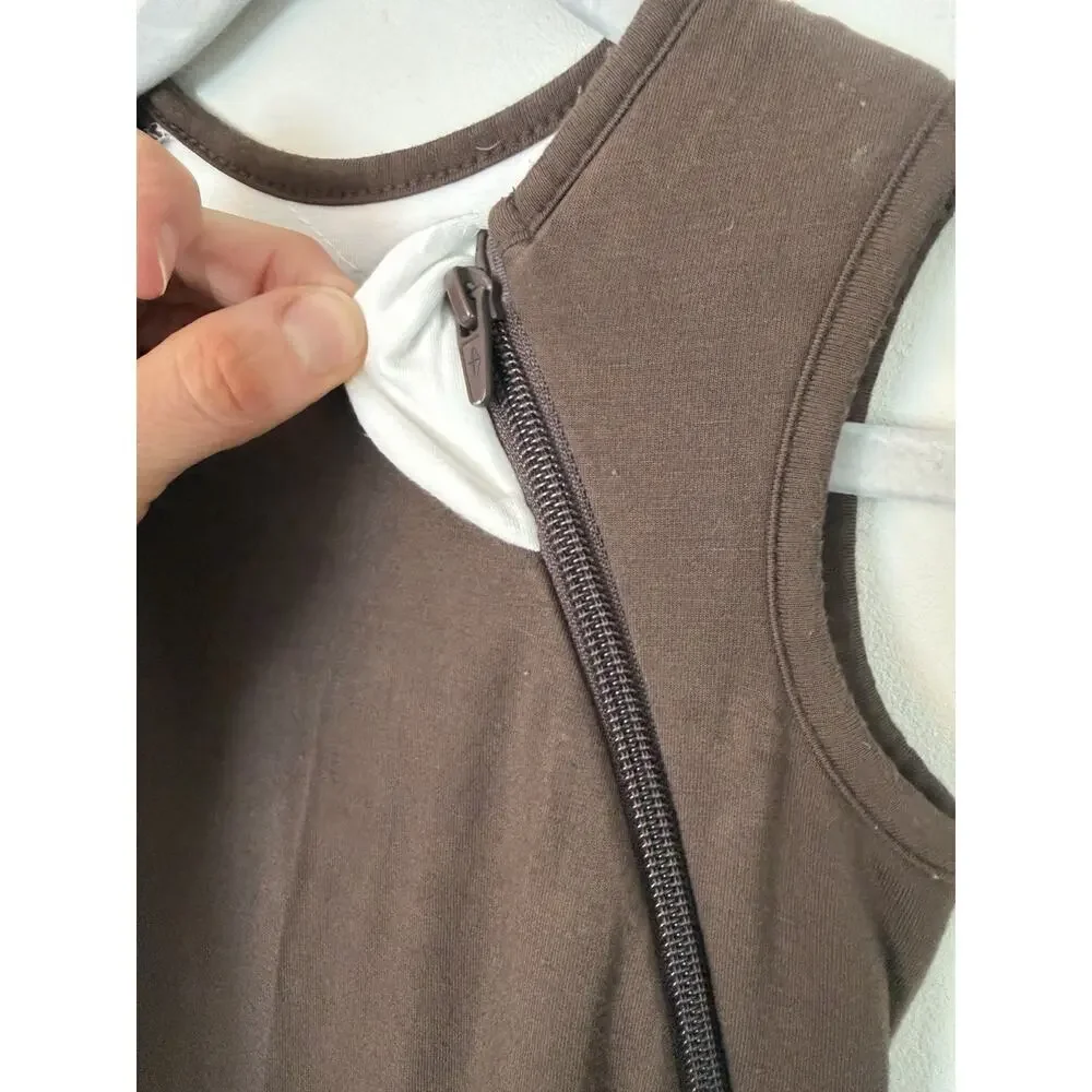 Kyte Baby Brown Sleep sack Bamboo Sz Small Wearable Blanket EUC